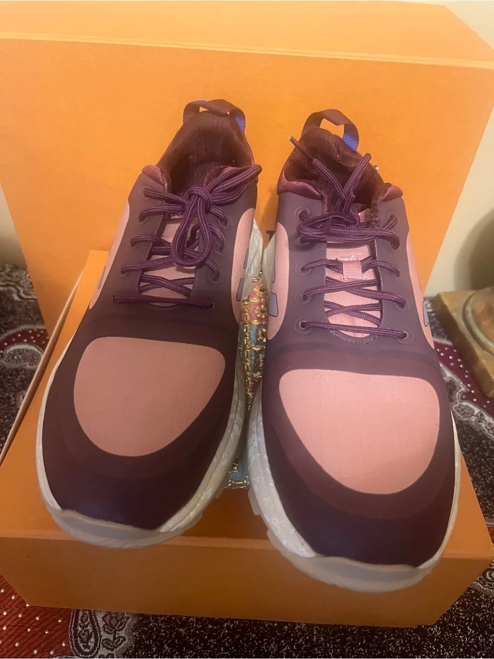 Adidas Response Trail X Running Shoe Maroon Linen Pink Women’s Size 9.5 EE9963